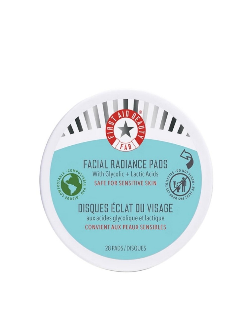 First Aid Beauty Facial Radiance Pads - 28 pads Compostable A2